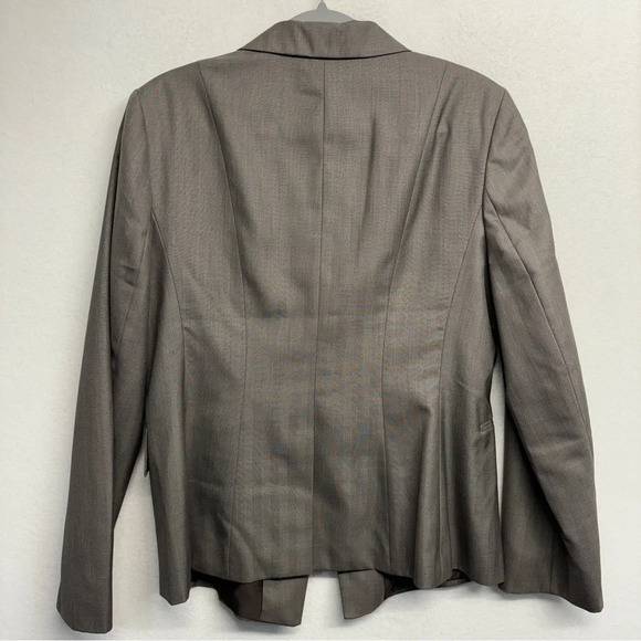 Ann Taylor Blazer Suit Jacket Brown 16 - Picture 2 of 8